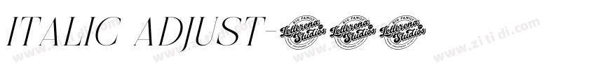 Italic Adjust字体转换 Italic Adjust字体转换